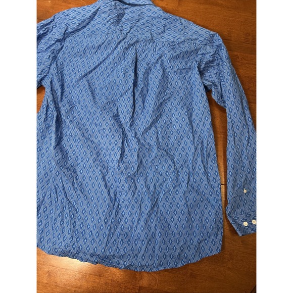 New Cunch Button Down Shirt Men's Size Large Blue Western Rancher NWT - Picture 13 of 14